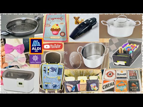 Aldi 16 6 2023جديد  ألدي أواني 😲😲رائعة للطبخ و منضمات روعة 😍🤩لسيارة