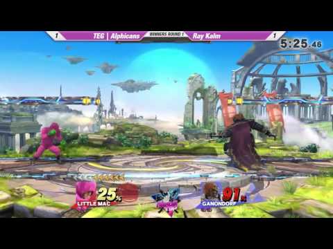 Canada Cup Gaming 2016 - TEG Alphicans (Little Mac) vs Ray Kalm (Ganon) - SSB4 WR1