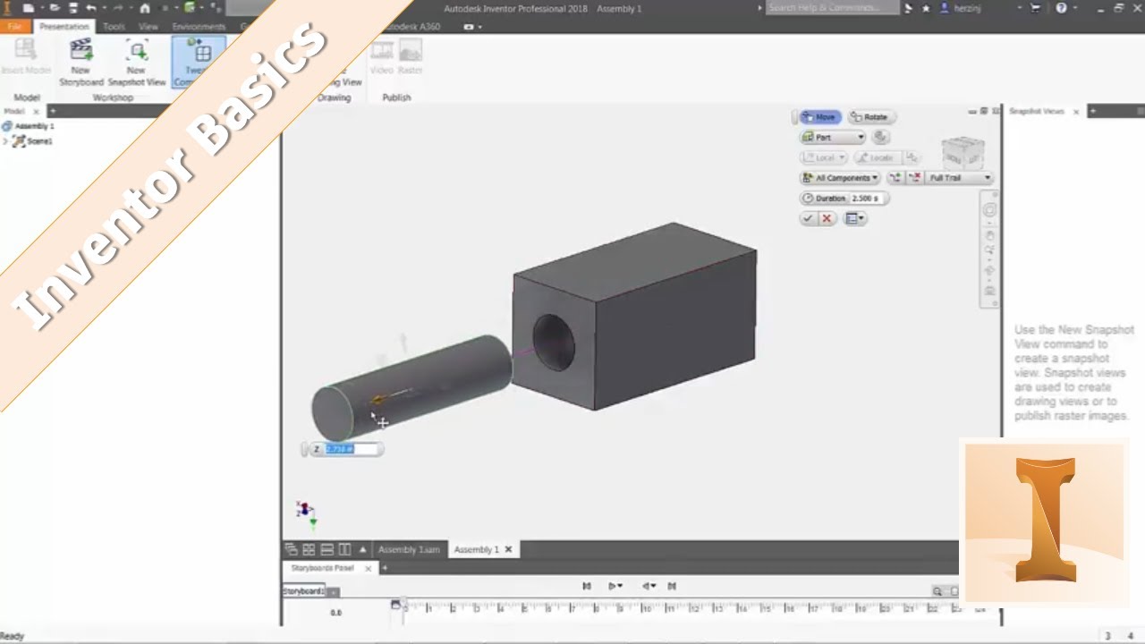 Inventor 101: Presentation Panel Basics