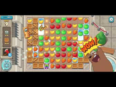 We Bare Bears Match3 Repairs Level 331 - No Boosters