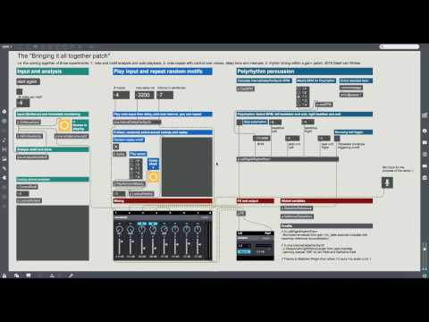 Demonstration Final Max-MSP project: 5 experiments