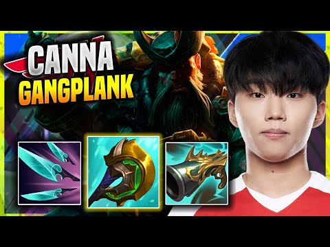 WHEN CANNA PLAYS GANGPLANK TOP! - T1 Canna Plays Gangplank TOP vs Akali! | Season 11