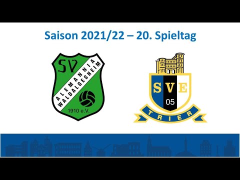 🔵⚫⚪ SVE-TV: Alemannia Waldalgesheim vs. Eintracht Trier - Highlights (20. Spieltag OL - 21/22)