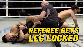 Shinechagtga Zoltsetseg vs. Ma Jia Wen | Referee Gets LEG LOCKED