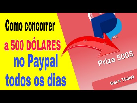 VAZOU! CONCORRA A US$ 500 NO PAYPAL TODOS OS DIAS COM TICKETS \Money no Paypal/