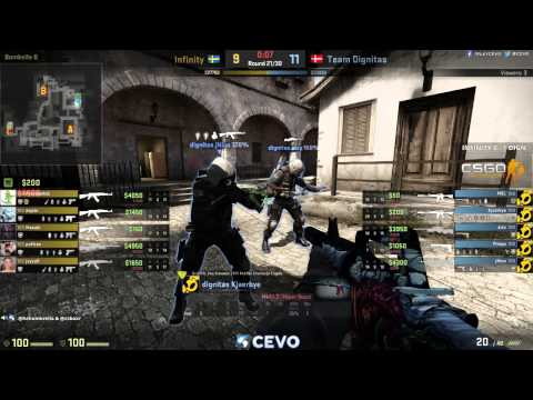 Team Dignitas vs Infinity Game 2 (CEVO-P CS:GO Season 8) - Helium & Launders