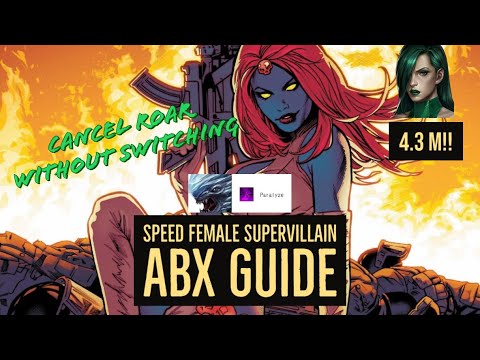 Speed female Super Villain ABX guide || Paralyze Season