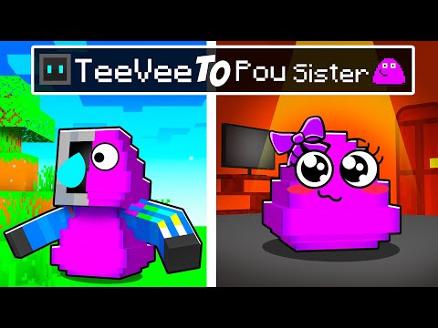 Insane Transformation: TeeVee Becomes POU'S SISTER!