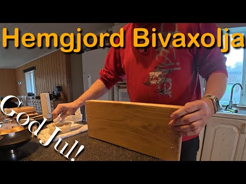 Hemgjord Bivaxolja för skärbrädor ( Koka bivax och paraffinolja till Skärbrädor)