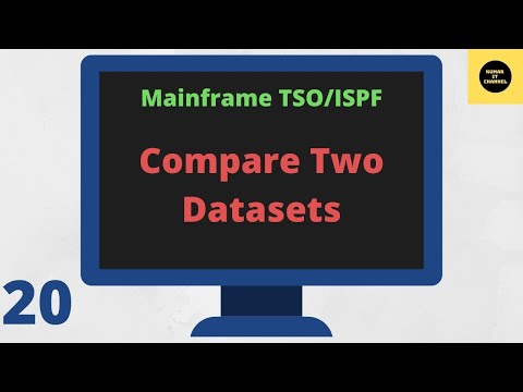 Compare Two Datasets in TSO/ISPF - Mainframe TSO/ISPF Tutorial - Part 20