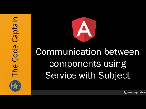 Communication between components using service with subject