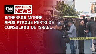 Vídeo: Ataque a tiros perto do consulado de Israel deixa dois policiais feridos | CNN NOVO DIA