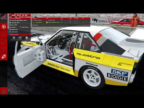 Audi Sport quattro S1 E2 vs Ferrari F40 time test - 2 kilometers Drag Race