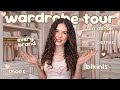 WARDROBE TOUR Where I Buy My Clothes Bikinis Shoes