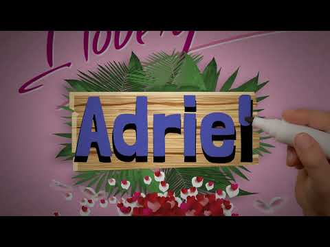 Adriel Name Art Love Whatsapp Status | Adriel Couple Name Video #NameArt #Adriel #shorts