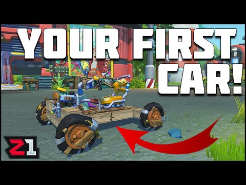 How To Build A Car in Scrap Mechanic Survival ! Simple Basic Car Quick Tips | Z1 Gaming