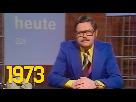 ZDF heute Kurznachrichten 14:58 Uhr mit Gerhard Klarner (08.12.1973)