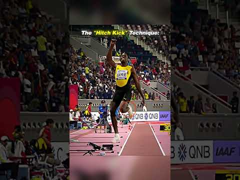 Maybe gymnasts could start winning the long jump😳 #frontflip #longjump #athletics #track #sports