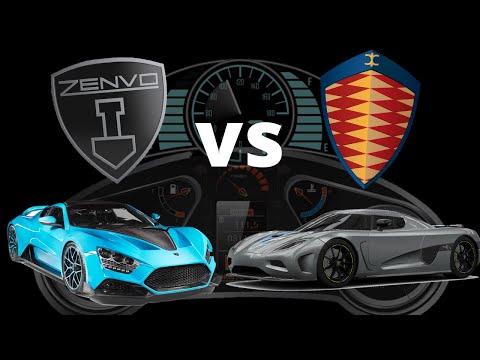 Zenvo TSR-S  vs  Koenigsegg Regera Acceleration battle
