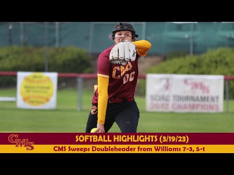 Softball Highlights vs. Williams