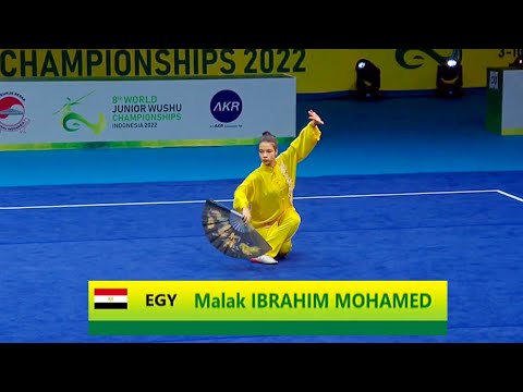 Malak Ibrahim Mohamed 🇪🇬 8.66 score🥉 Taijishan Girls (A group) 8th World Junior Wushu Championship
