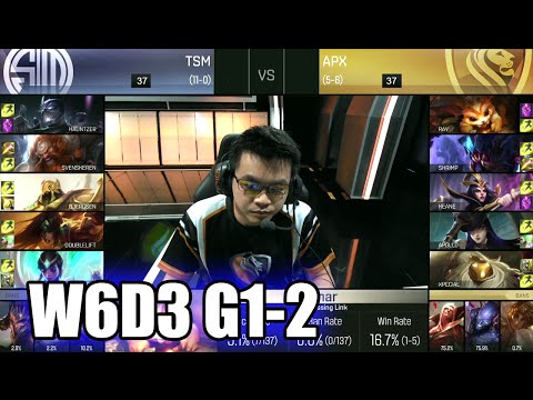 Apex Gaming vs TSM | Game 2 S6 NA LCS Summer 2016 Week 6 Day 3 | APX vs TSM G2 W6D3 1080p