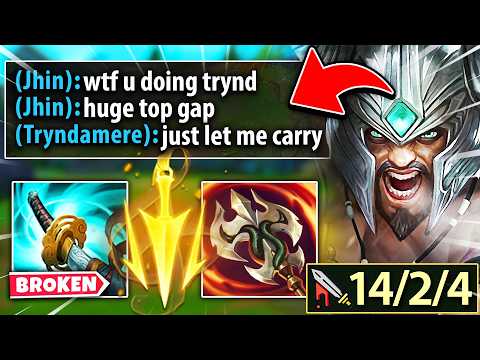 My team was FLAMING me but then I CARRIED them anyways | RANK 1 TRYNDAMERE