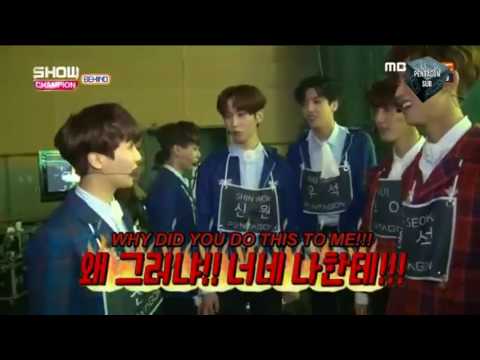 [ENG SUB] 170124 PENTAGON (펜타곤) - Show Champion Behind