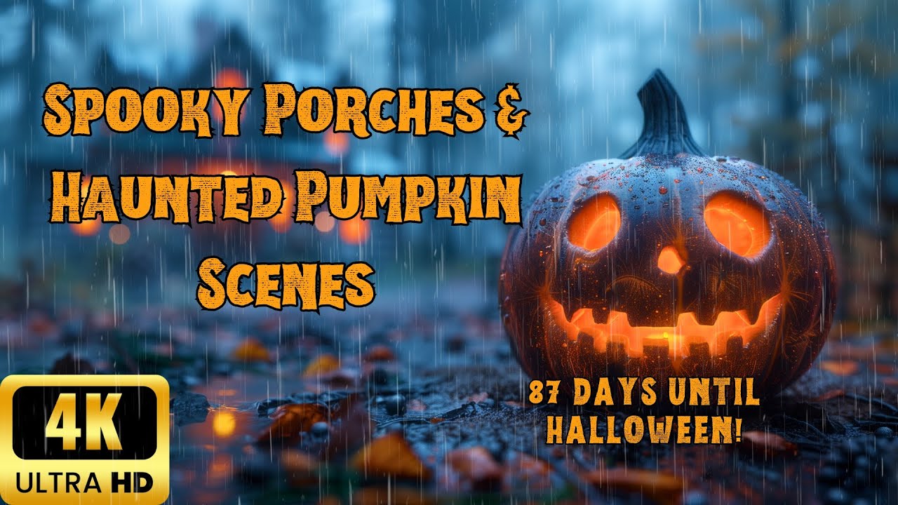 Countdown to Halloween: Spooky Porches & Haunted Pumpkins 4K