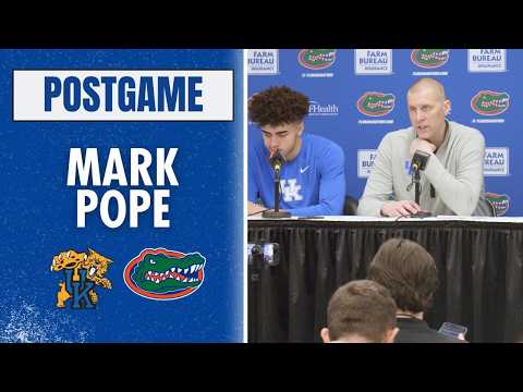 Mark Pope & Kentucky Players Recap 92-83 Loss to Florida