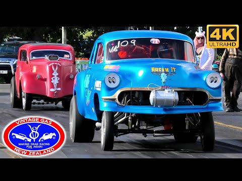 1hr of Gassers Drag Racing!! - Wheelstands, Smoke & Nostalgia in [4K]