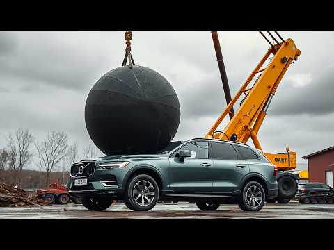 Extremer Crashtest für alle Volvo-Fahrzeuge | Auto-Falltest aus 30 m Höhe