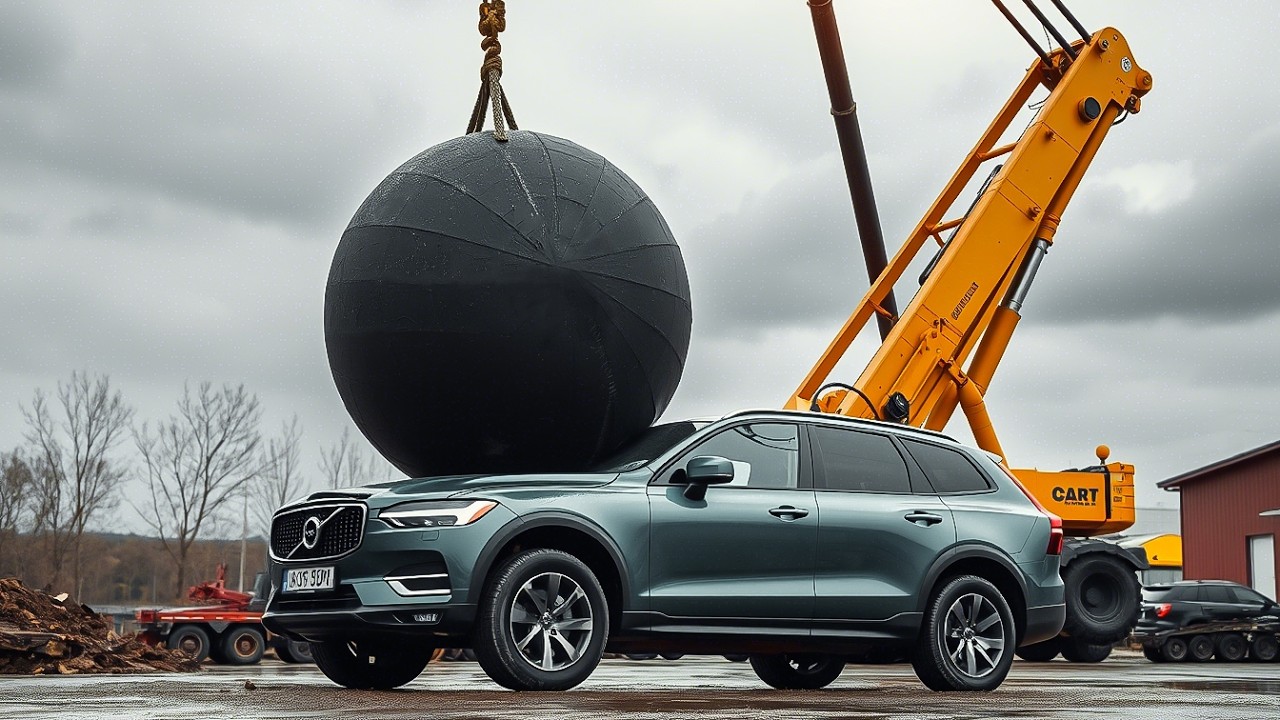 All Volvo Cars Extreme Crash Test | Car Drop Test 30m From Above