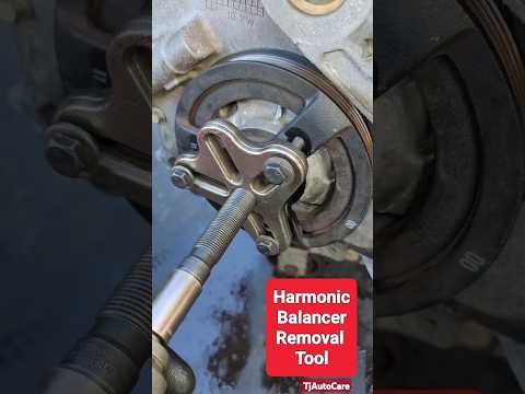 harmonic balancer removal tool 🔧#car #tools #tips #mechanic #engine #repair TjAutoCare #shorts