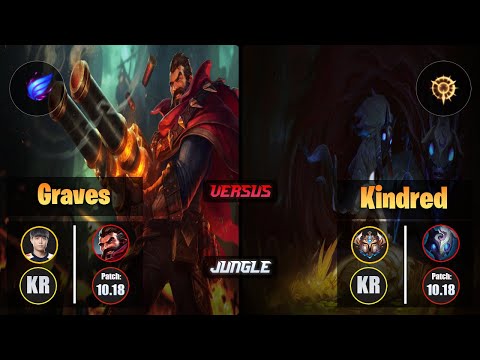 Cuzz GRAVES (Jungle) [Phase Rush] VS KINDRED - Challenger KR Patch 10.18