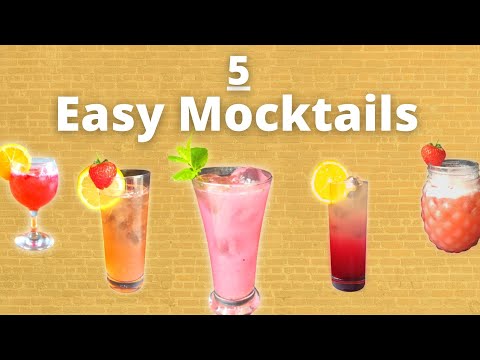 5 Easy Mocktails You Need To Try! | Refreshing Summer Drinks to cool you down