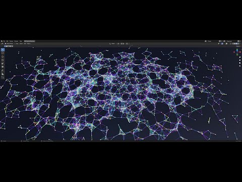 Plexus with blender geometry nodes