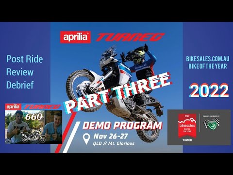 Aprilia Tuareg 660 Demo Program - Part 3 - Post Ride Review Debrief
