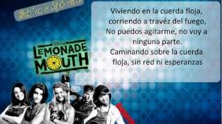 Lemonade Mouth - Livin&#39; On A High Wire (letra)