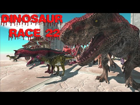 DINOSAUR RACE 22 RETURN | all units race - Animal Revolt Battle Simulator