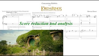 The Lord Of The Rings: &quot;Concerning Hobbits&quot; by Howard Shore (Score reduction and analysis)