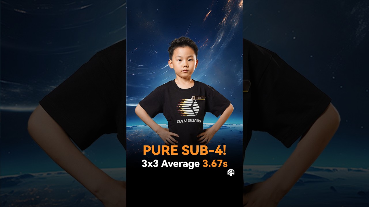 GANCUBE - 3x3 Average 3.67s Pure Sub 4 | Xuanyi Geng