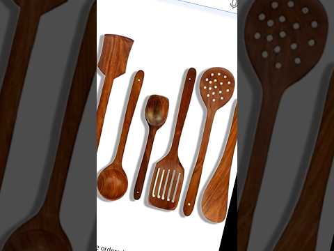 Flipkart Wooden 7 Spoon Set#spatula #Unboxing #shopsy #shortvideo #short #kitchen #kitchenitem #haul