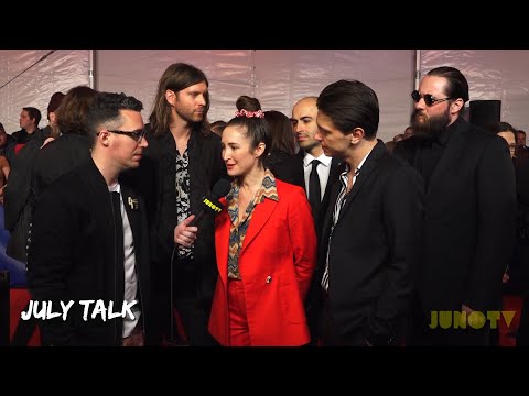 July Talk on the 2017 JUNO Awards Red Carpet
