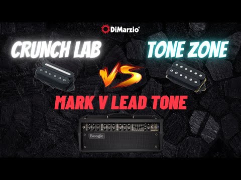 Crunch Lab DP228 vs Tone Zone DP155 bridge pickups demo Mesa Mark V Lead #dimarzio