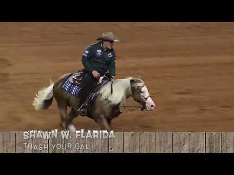 Shawn W. Flarida on Trash Your Gal with hackamore - NRHA Derby 2022 Oklahoma