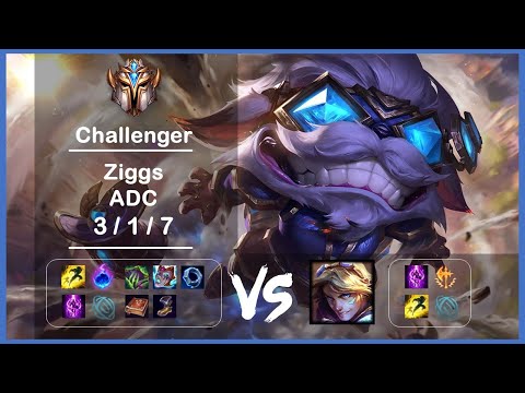 KR Challenger Replays ADC Ziggs vs Ezreal Ep.4121
