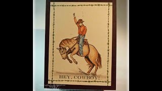 Hey Cowboy Card Tutorial