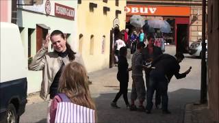 preview picture of video 'GuerillaPoetring, 1.5.2014, Cesky Krumlov'