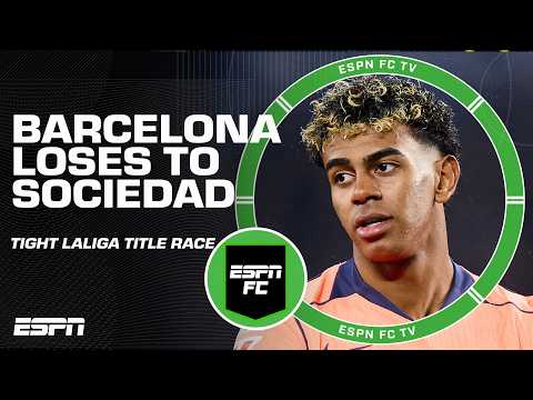 Real Sociedad vs. Barcelona REACTION 🍿 Opportunity for Real Madrid to takeover Barca⁉️ | ESPN FC